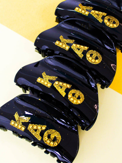 Girl On the Go Hair Claw Sorority Clip: ALPHA GAMMA DELTA