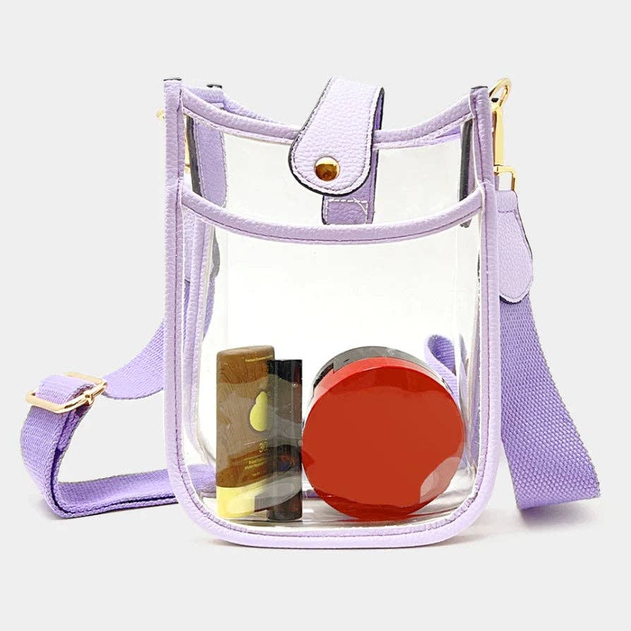 Game Day Mini Clear Crossbody Bag: Leopard