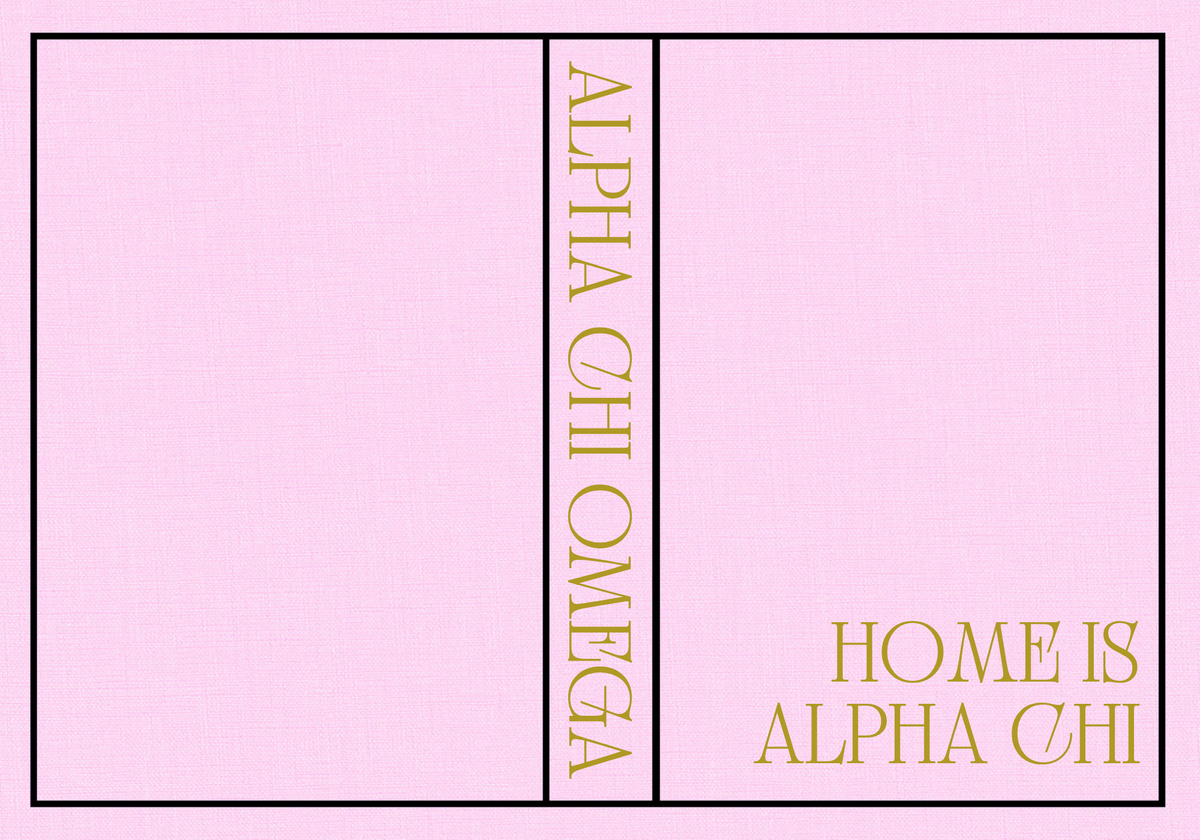 Sorority Keepsake Book Boxes 2026: Alpha Omicron Pi Pink
