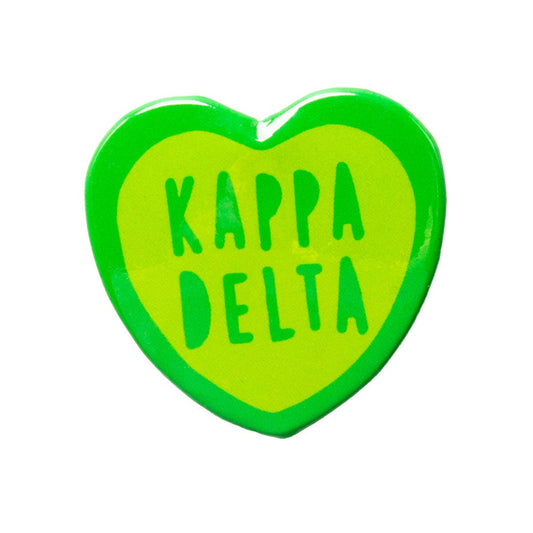 Sorority Sweet Heart Button: Kappa Delta