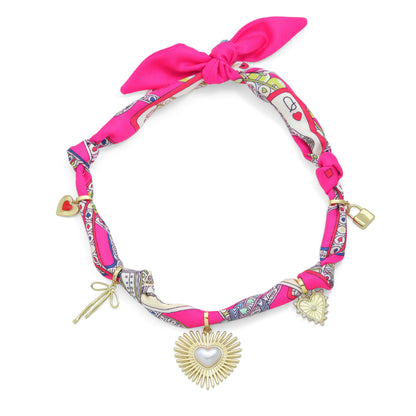 Silk Scarf Statement Necklace : Scarf only (No pendant)