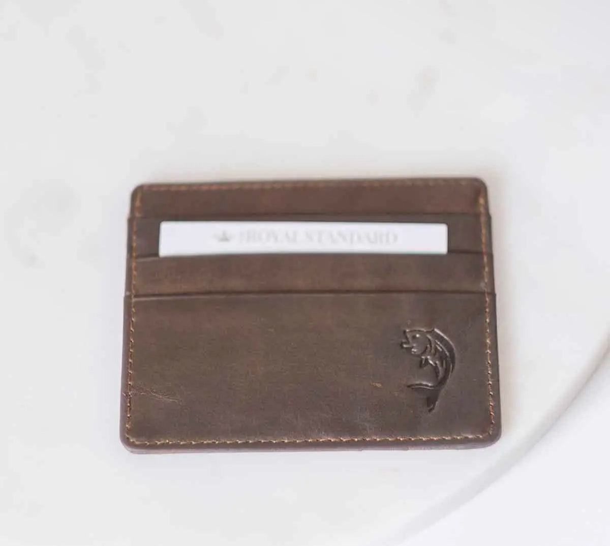 Leather Embossed Slim Wallet