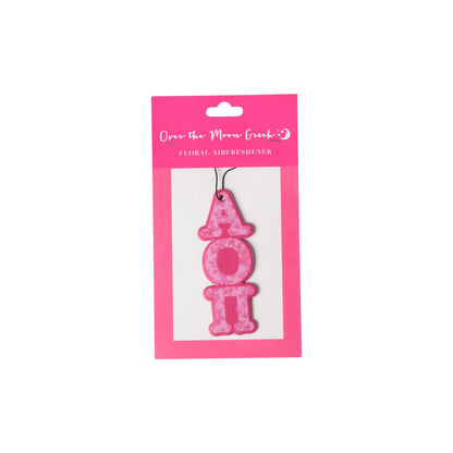 Sorority FLORAL Air Freshener: Phi Mu