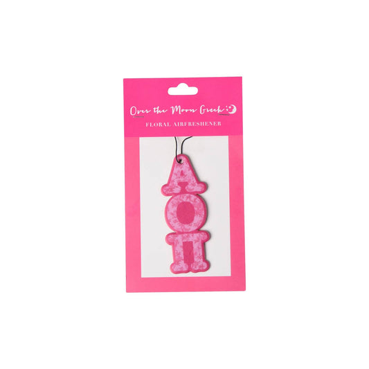 Sorority FLORAL Air Freshener: Alpha Omicron Pi