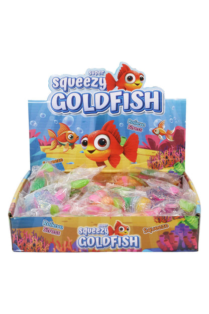 PREORDER : Rainbow Goldfish Glitter Maltose Putty Slime Filled Squishy: ASSORTED / ONE SIZE