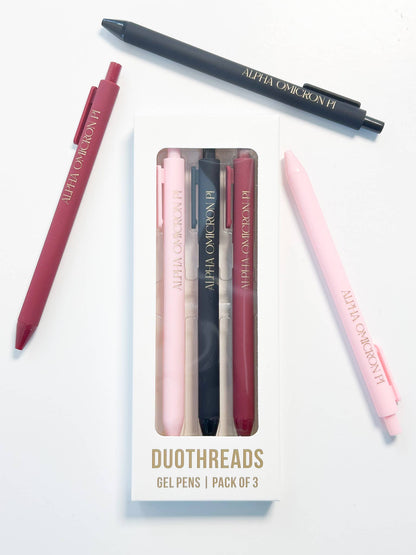 Lettered Luxe Sorority Pens: ALPHA GAMMA DELTA