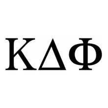 Greek Letter Decal Car Sticker: White / Alpha Gamma Delta