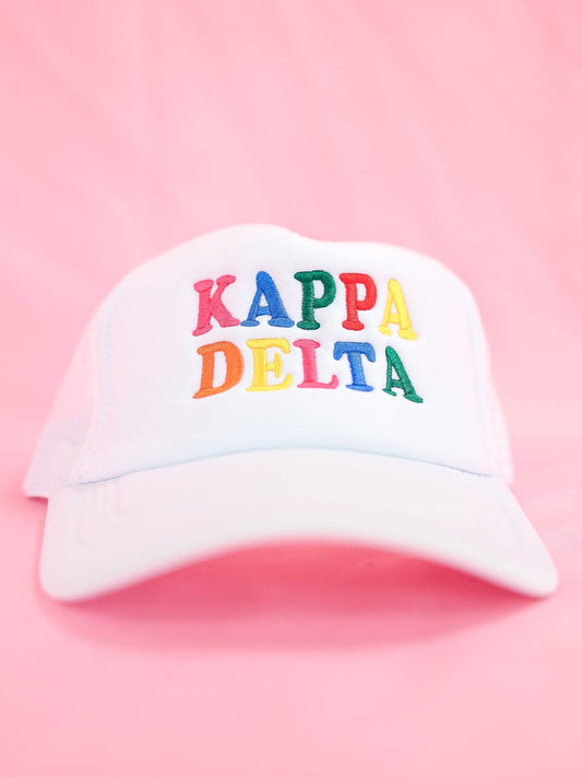 Sorority Fun Times Trucker Hat: KAPPA DELTA