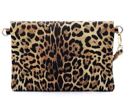 Sienna Leopard Print Envelope Crossbody Bag