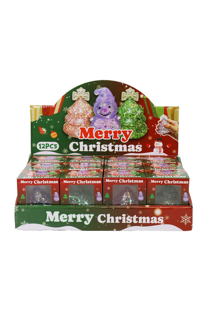 PREORDER : Christmas Tree Glittery Maltose Filled TPR Squishy: ASSORTED / ONE SIZE