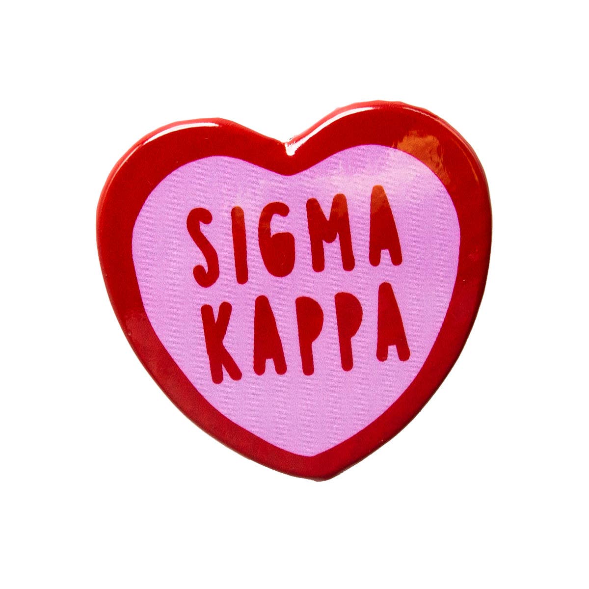 Sorority Sweet Heart Button: Alpha Gam
