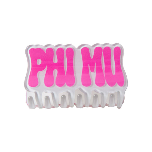 Sorority Hair Clip: Phi Mu