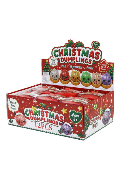 PREORDER : Christmas Reindeer Bao Dumpling Jelly Slime Filled Squishy: ASSORTED / ONE SIZE