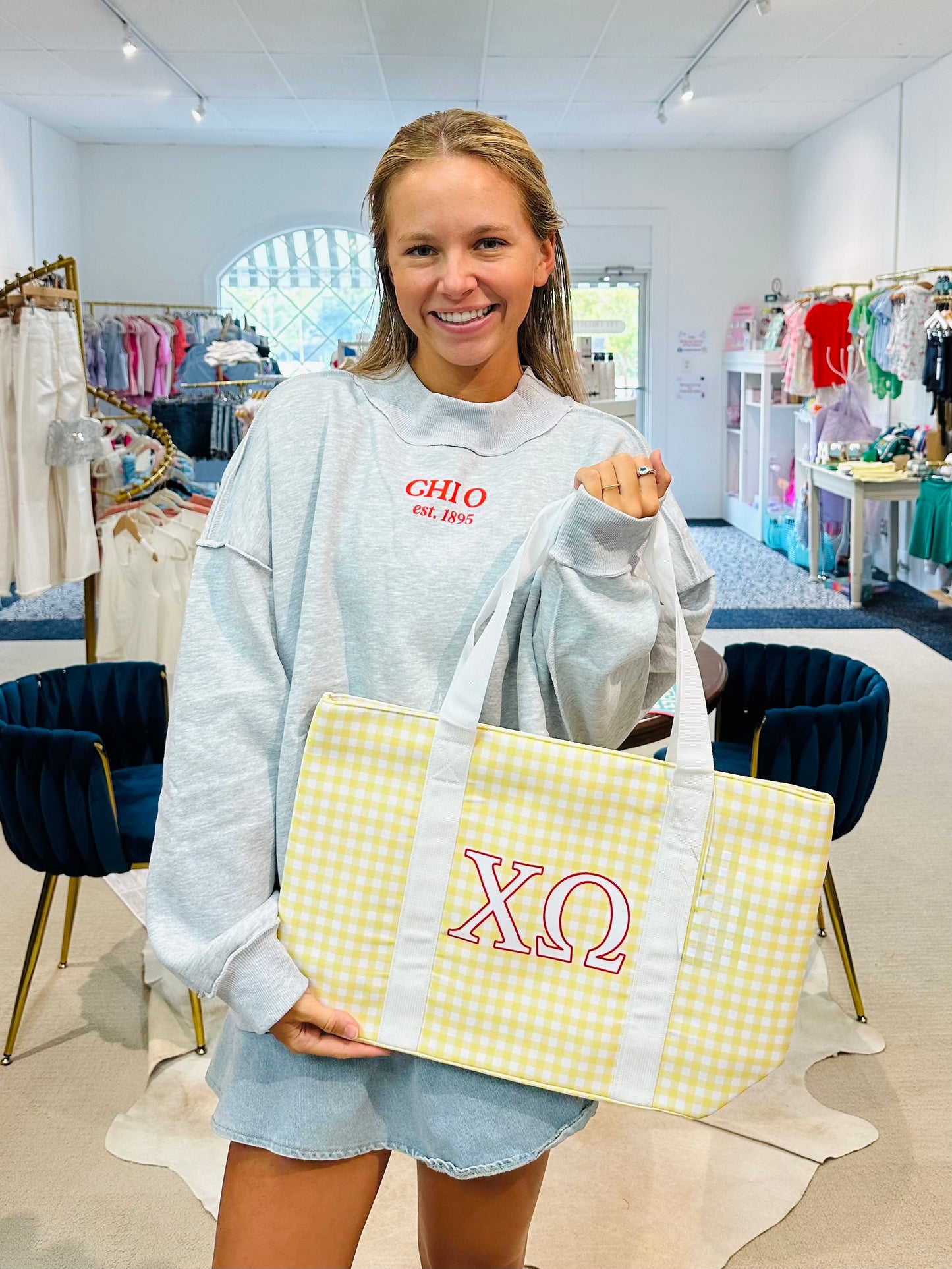Sorority Chapter Mockneck Sweatshirt: Chi Omega