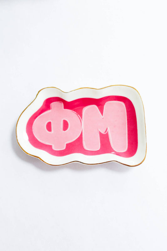 Phi Mu Sorority Trinket Tray
