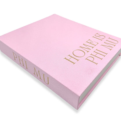Sorority Keepsake Book Boxes 2026: Alpha Omicron Pi Pink