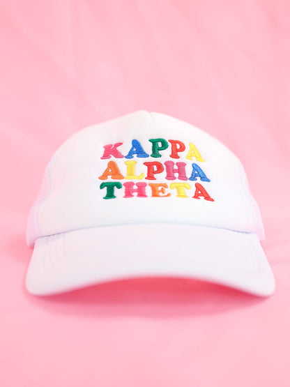 Sorority Fun Times Trucker Hat: KAPPA DELTA