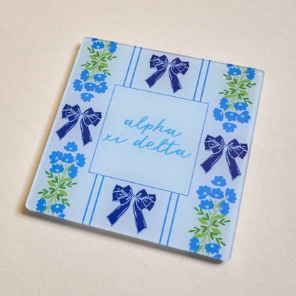 Sorority Acrylic Coaster: Chi Omega