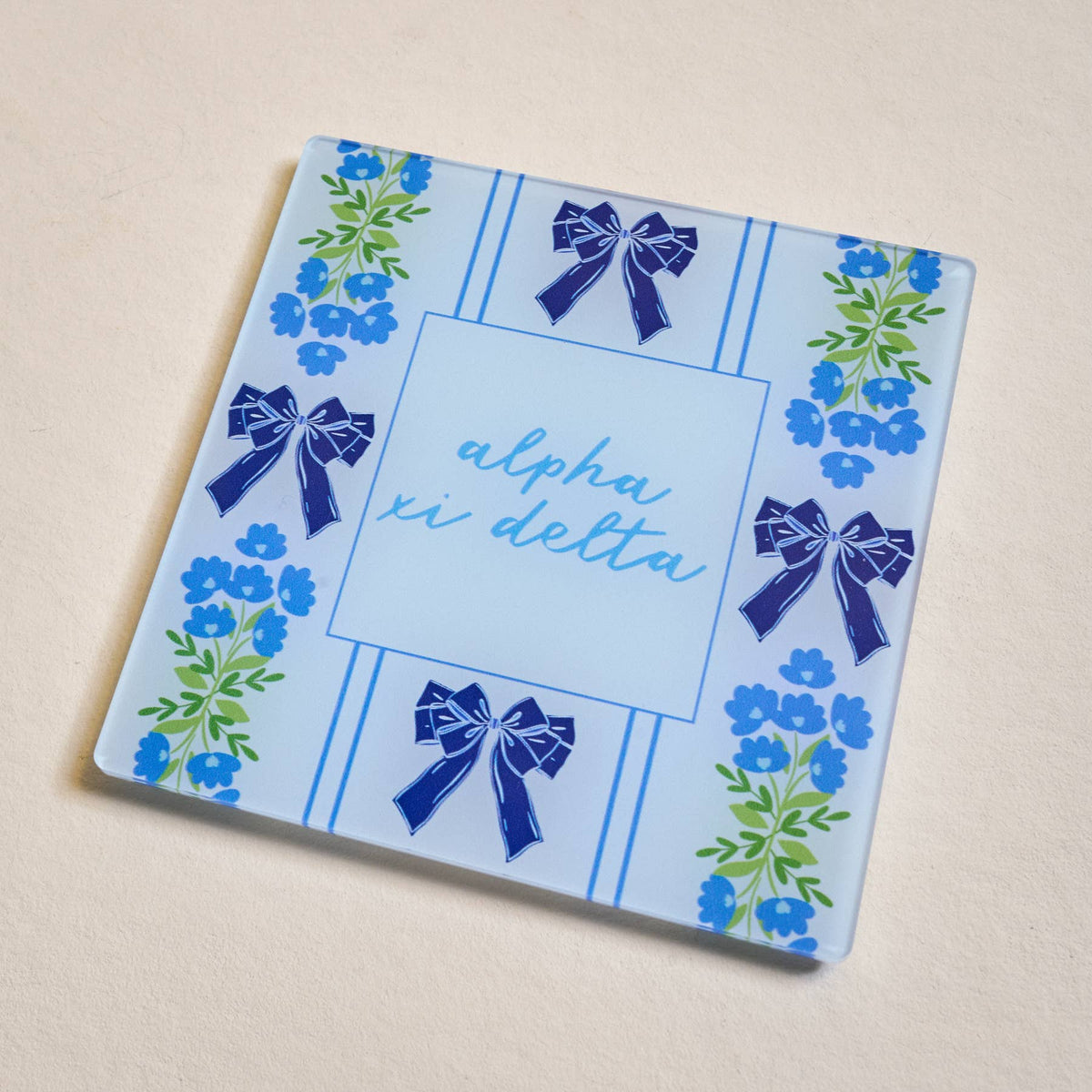 Sorority Acrylic Coaster: Kappa Kappa Gamma