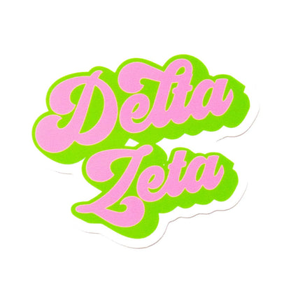 Sorority RETRO Script Decal Sticker: Alpha Omicron Pi