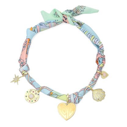 Silk Scarf Statement Necklace : Scarf only (No pendant)