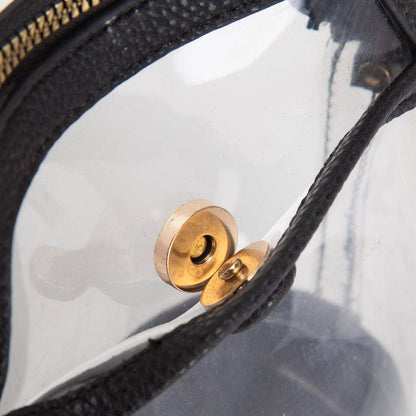 Carly Clear Mini Crossbody Bag: Gold