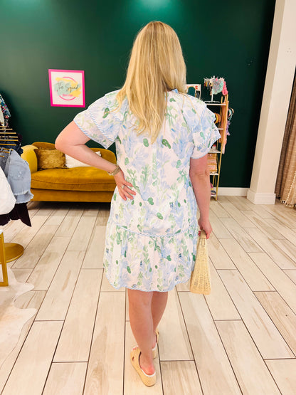 CLEARANCE: The Claire dress - blue
