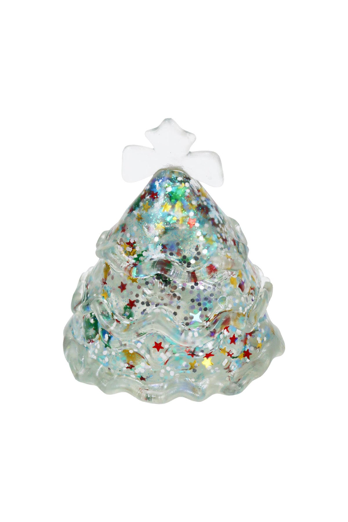 PREORDER : Christmas Tree Glittery Maltose Filled TPR Squishy: ASSORTED / ONE SIZE