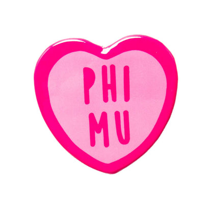 Sorority Sweet Heart Button: Kappa Kappa Gamma