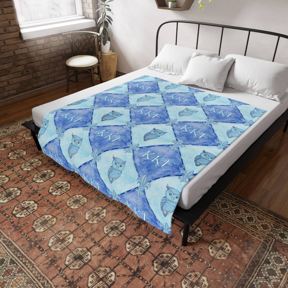 Kappa Kappa Gamma Flannel Fleece Blanket, Sorority