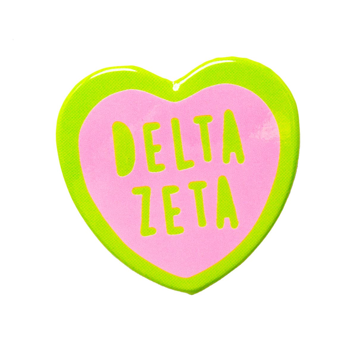 Sorority Sweet Heart Button: Alpha Omicron Pi