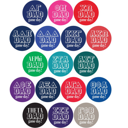 Sorority DAD Can Coolers: Greek dad / Phi Mu / Regular
