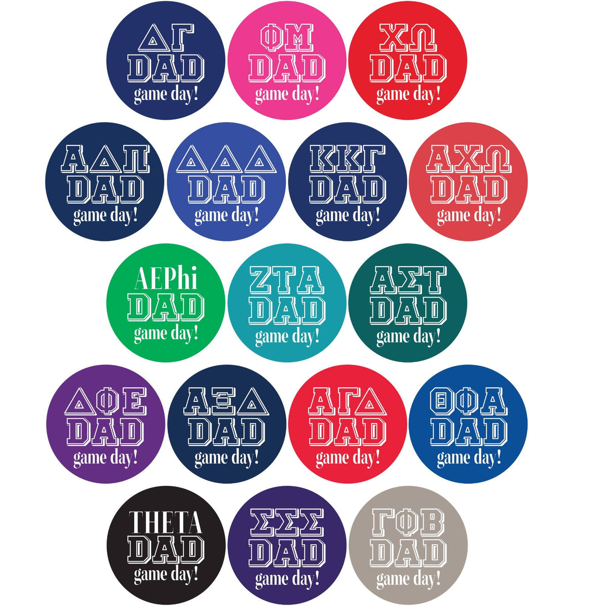 Sorority DAD Can Coolers Greek dad / Chi Omega / Slim
