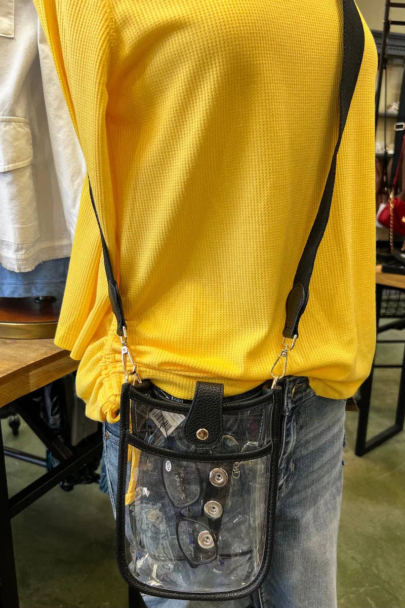 Game Day Mini Clear Crossbody Bag: Leopard