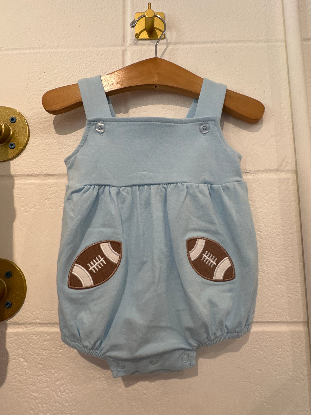 Blue Football Onesie