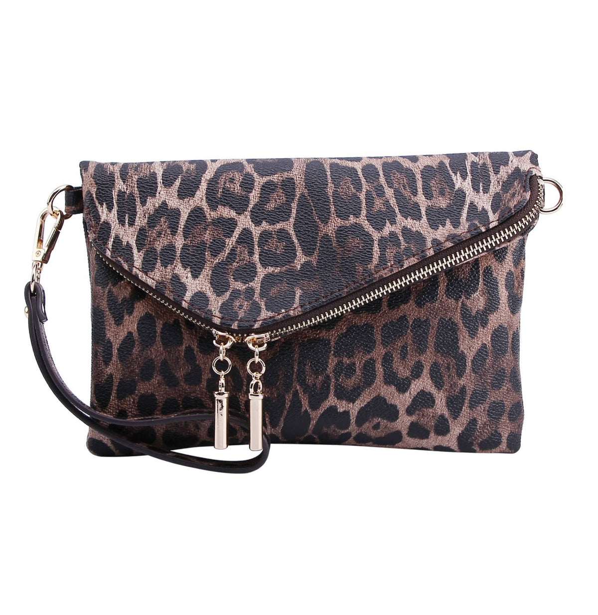 Sienna Leopard Print Envelope Crossbody Bag