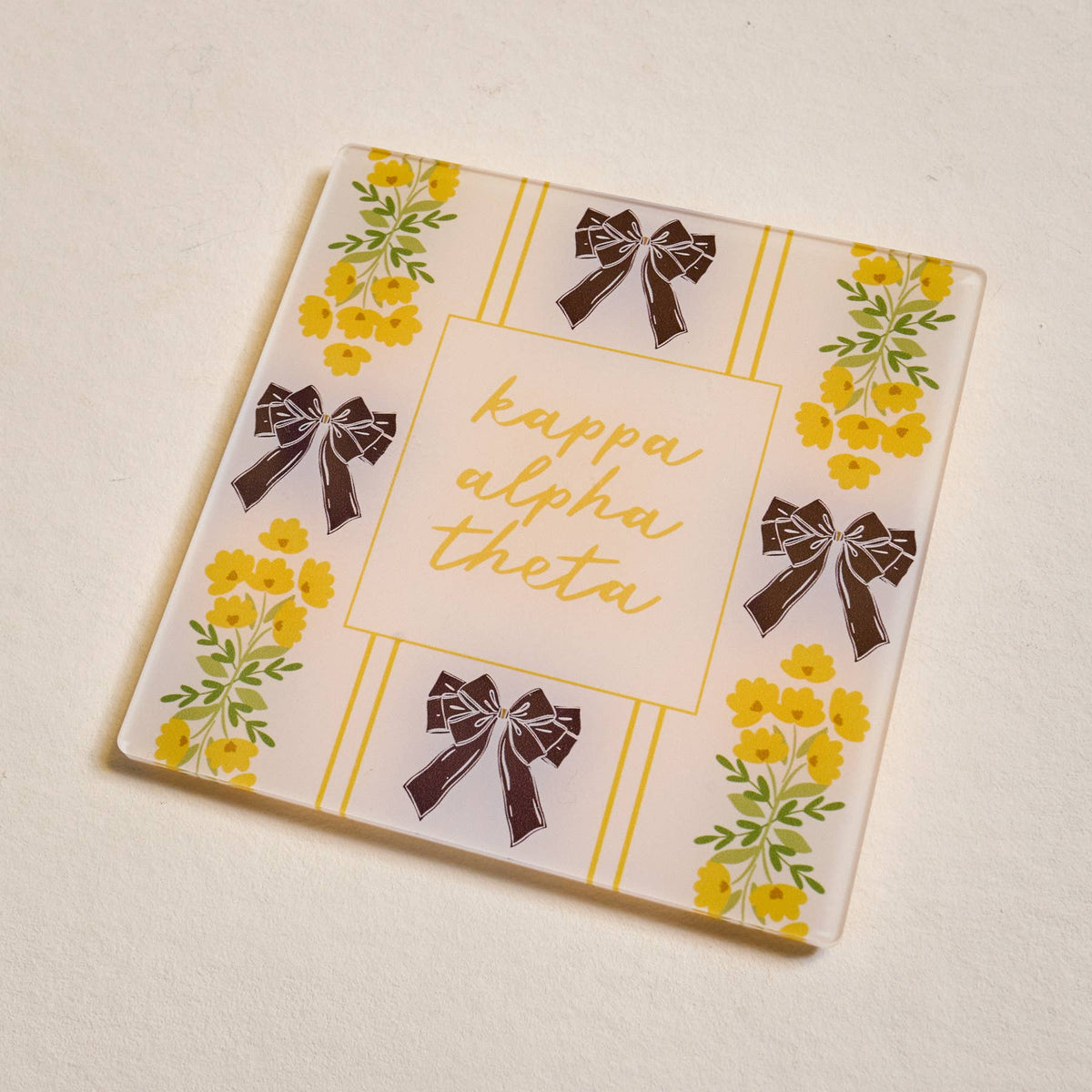 Sorority Acrylic Coaster: Kappa Kappa Gamma