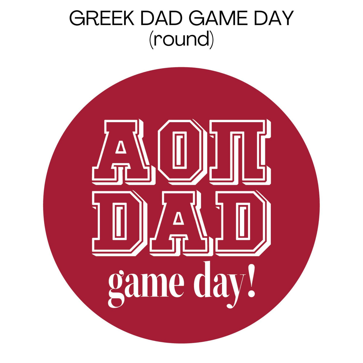 Sorority DAD Can Coolers: Greek dad / Alpha Gamma Delta / Slim