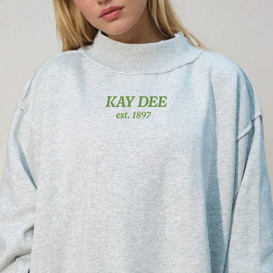 Sorority Chapter Mockneck Sweatshirt: Kappa Delta