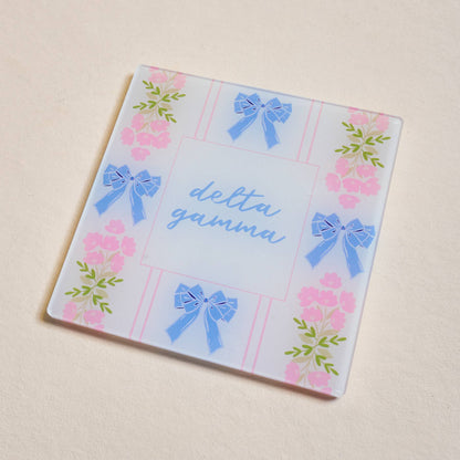 Sorority Acrylic Coaster: Alpha Omicron Pi