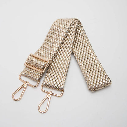 Bella Woven Women's Bag Strap: Multi navy orange pink