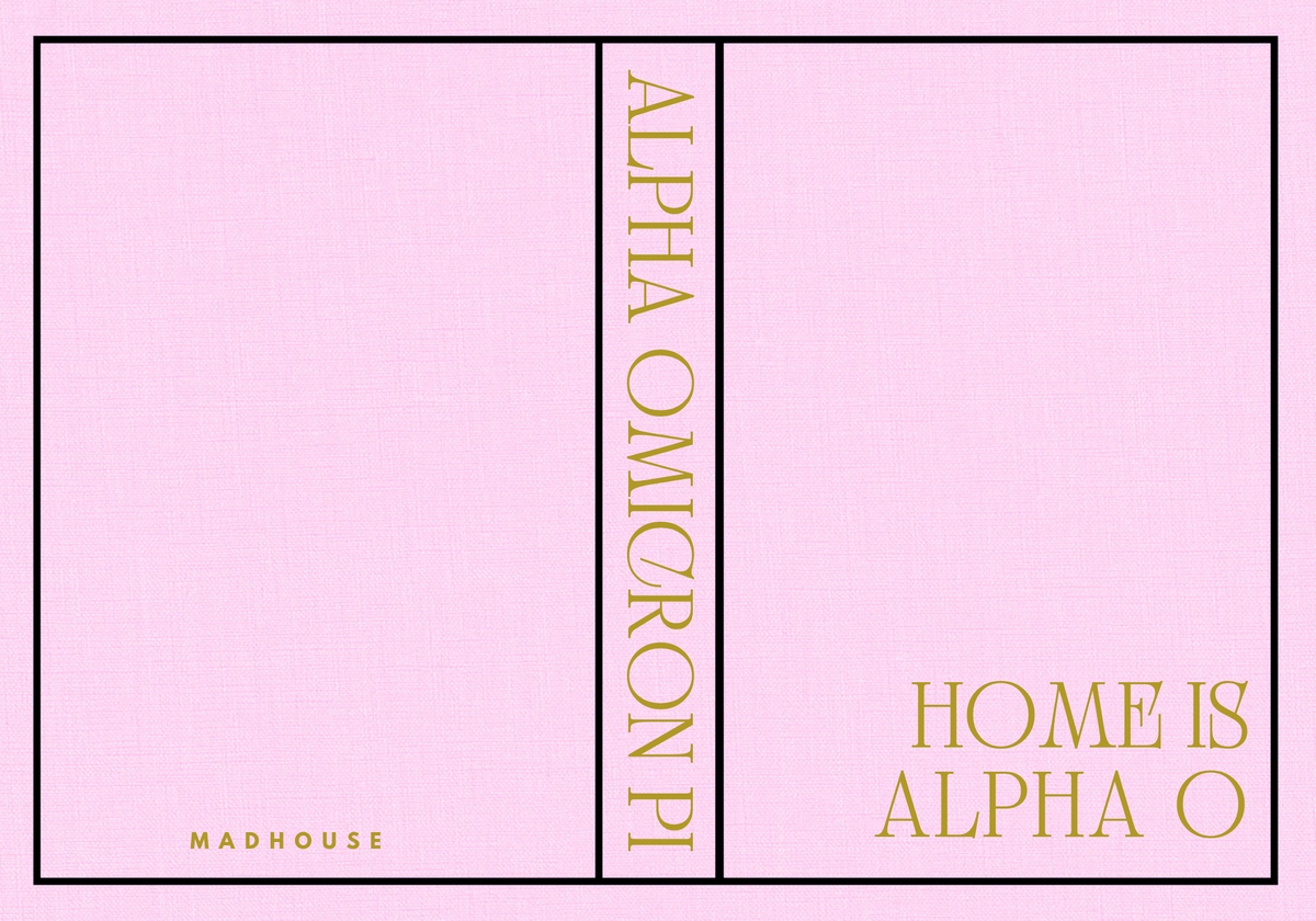 Sorority Keepsake Book Boxes 2026: Alpha Omicron Pi Pink