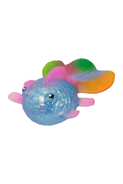 PREORDER : Rainbow Goldfish Glitter Maltose Putty Slime Filled Squishy: ASSORTED / ONE SIZE