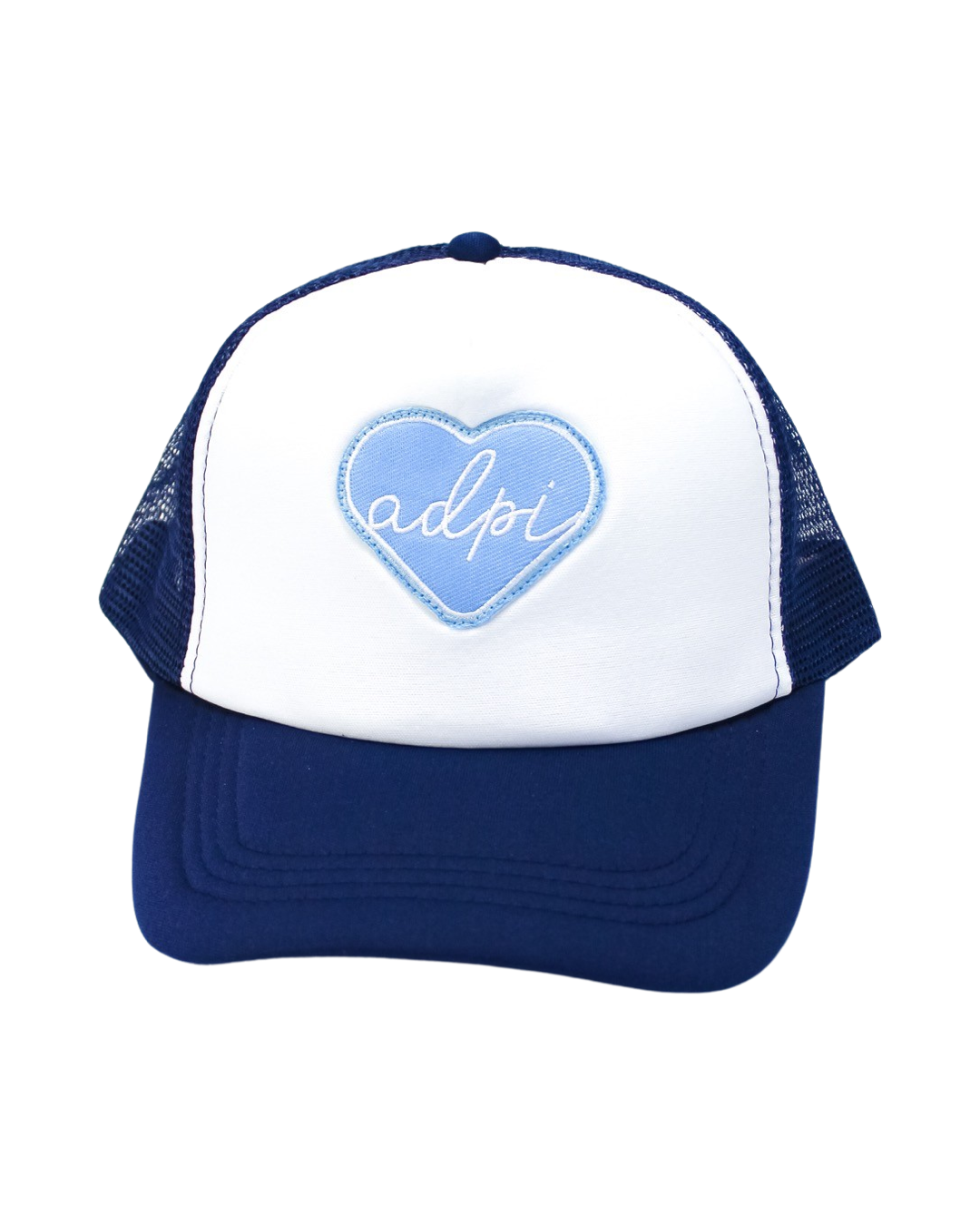 Sorority Whole Lotta Love Heart Trucker Hat: ALPHA GAMMA DELTA