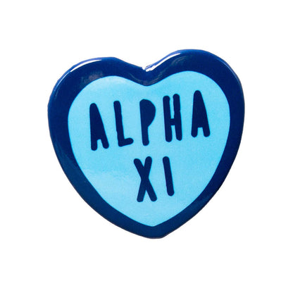 Sorority Sweet Heart Button: Alpha Gam