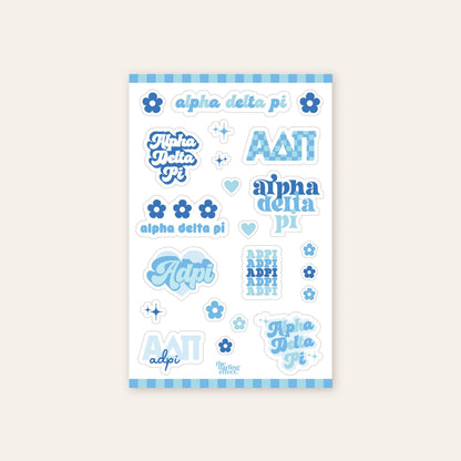 Sorority Sticker Sheet - Phi Mu
