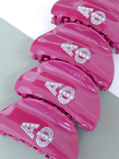 Girl On the Go Hair Claw Sorority Clip: ALPHA GAMMA DELTA