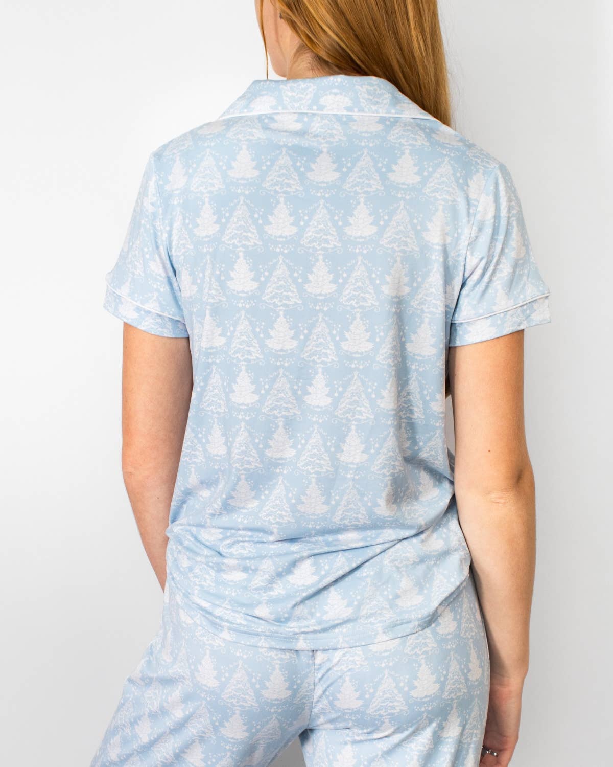 PREORDER Winter Dreams Short Sleeve Button Up Sleep Shirt