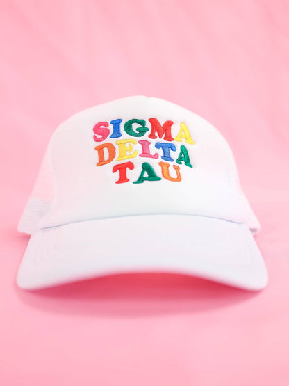 Sorority Fun Times Trucker Hat: PHI MU