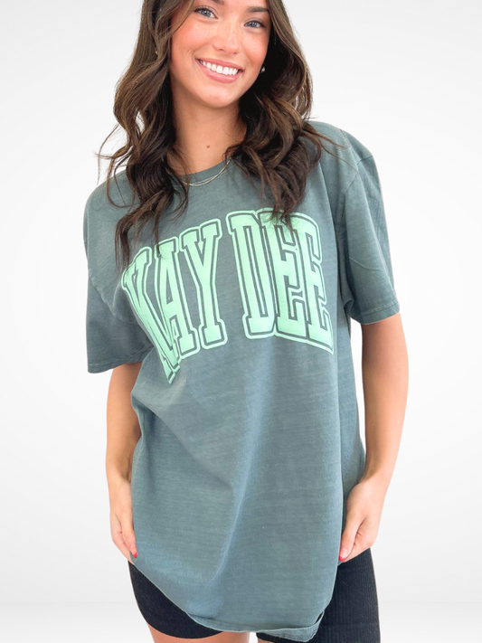 Sorority Varsity Arch Puff Tee : KAPPA DELTA
